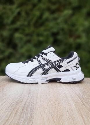 Чоловічі кросівки | asics gel-kahana 8 | білі з чорним | комбіновані матеріали, :45