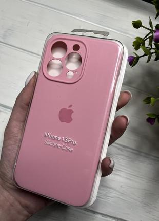 Чохол на iphone 13 pro про квадратні борти чохол на айфон silicone case full camera на apple