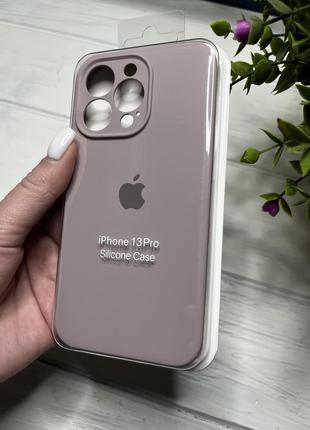 Чохол на iphone 13 pro про квадратні борти чохол на айфон silicone case full camera на apple1 фото