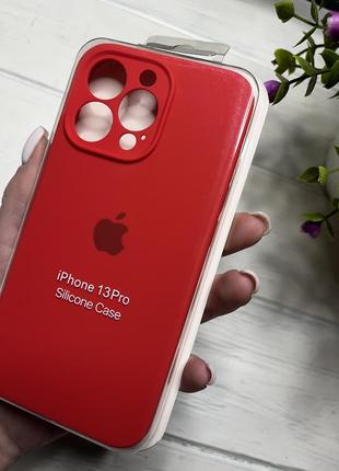 Чохол на iphone 13 pro про квадратні борти чохол на айфон silicone case full camera на apple1 фото