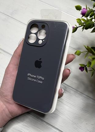 Чохол на iphone 13 pro про квадратні борти чохол на айфон silicone case full camera на apple1 фото