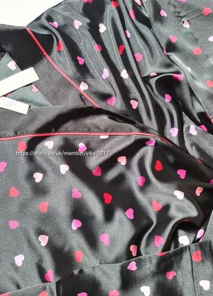 Сатиновий комплект трійка піжама халат victoria's secret10 фото