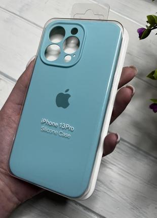 Чохол на iphone 13 pro про квадратні борти чохол на айфон silicone case full camera на apple1 фото