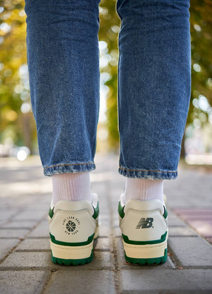 New balance 550 green leather leon dore3 фото