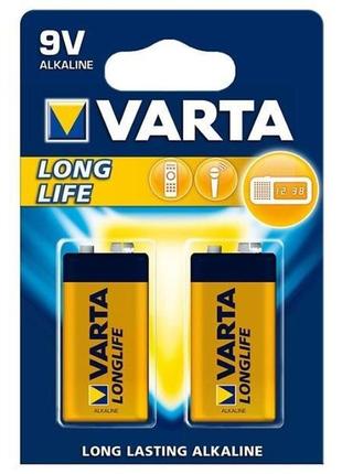 Батарейка varta longlife 6lr61 bli 2 alkaline