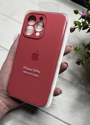 Чохол на iphone 13 pro про квадратні борти чохол на айфон silicone case full camera на apple