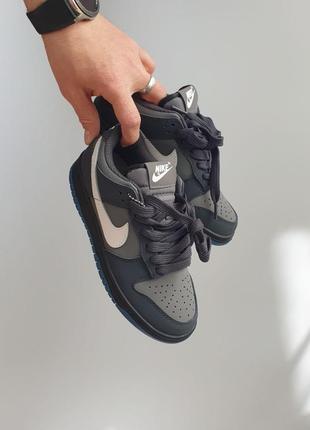 Кросівки nike sb dunk low anthracite •grey blue•