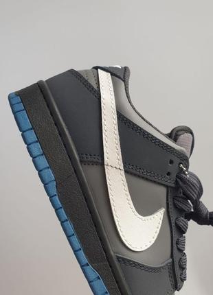 Кросівки nike sb dunk low anthracite •grey blue•5 фото