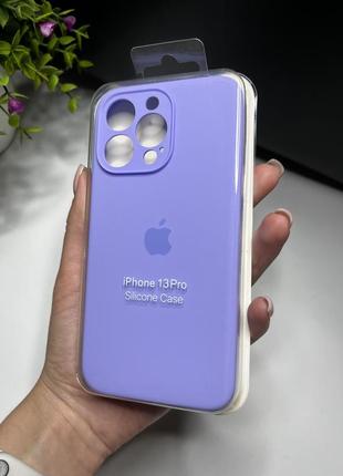 Чохол на iphone 13 pro про квадратні борти чохол на айфон silicone case full camera на apple