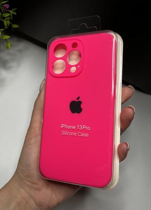 Чохол на iphone 13 pro про квадратні борти чохол на айфон silicone case full camera на apple