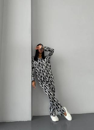 Жіноча піжама в стилі dior3 фото