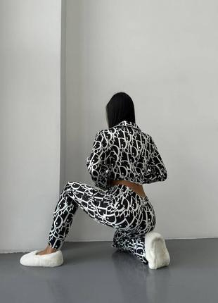 Жіноча піжама в стилі dior4 фото
