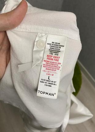 Белая рубашка от бренда topman6 фото