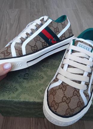 Кеди кросівки gucci 40 розмір маломір