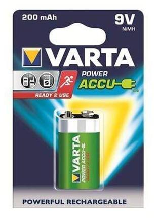 Аккумулятор varta rechargeable accu 6f22 9v 200mah bli 1 ni-mh