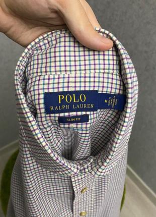 Клетчатая рубашка от бренда polo ralph lauren5 фото