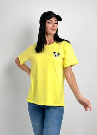 Женская футболка свободного кроя "disney"
большие размеры!