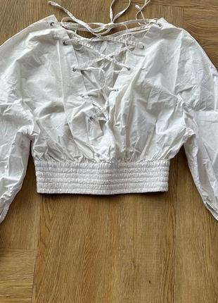 Укороченая рубашка zara 2