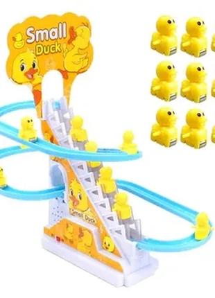 Игровой центр горка-трек с подъемником small-duck интерактивная игрушка скользящие утки с музыкой5 фото