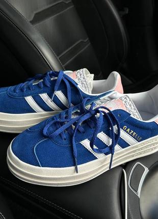 Кросівки adidas gazelle bold blue/pink4 фото