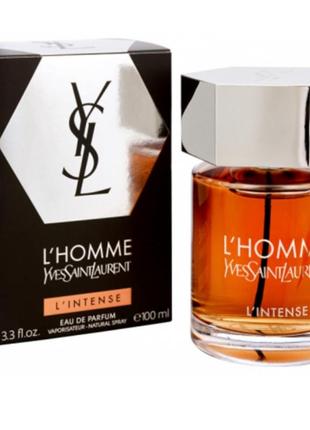 Туалетна вода для чоловіків  yves saint laurent ysl  l'homme l"intense. 100 ml.2 фото