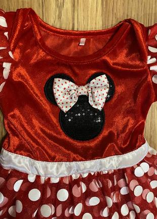 Плаття, сукня minnie mouse 12-18м дві іграшки міккі і мінні4 фото