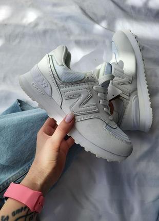 Женские кроссовки new balance 574 white