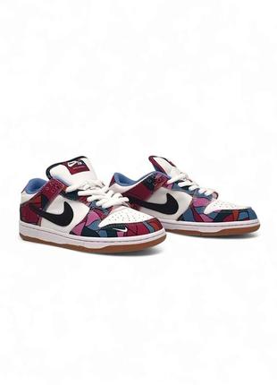 Кросівки nike sb dunk low × parra3 фото