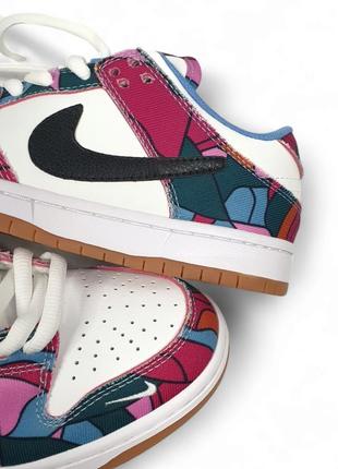 Кросівки nike sb dunk low × parra8 фото