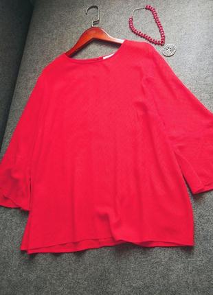 Яркая невесомая свободная блуза из вискозы 48-50 размера6 фото