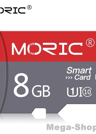 Карта памяти, флешка microsd 8gb class 10 + sd adapter микро сд 8 гб для телефона, смартфона, планшета ec8