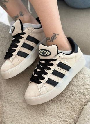 Жіночі кросівки adidas campus 00s beige black