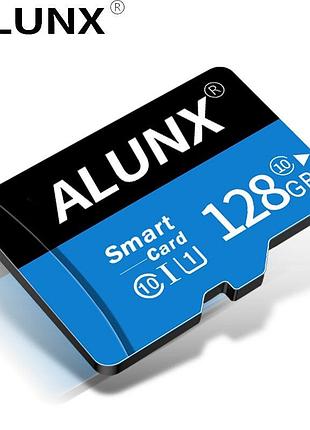 Карта памяти, флешка microsd 128gb class 10 + sd adapter микро сд 128 гб для телефона, смартфона, планшета r9