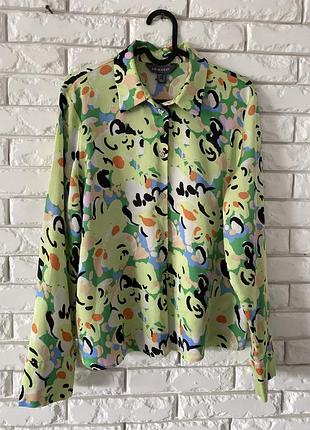 Гарна сорочка під шовк принт 14 хл