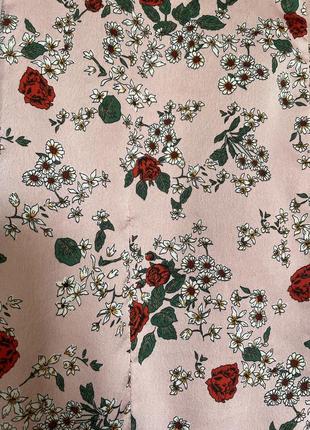 Плаття коротке міні літнє жіноче квітковий принт розмір м рожеве легке6 фото