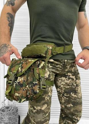Армейская тактическая поясная сумка пиксель сумка на пояс для всу мужская сумка на пояс военная2 фото