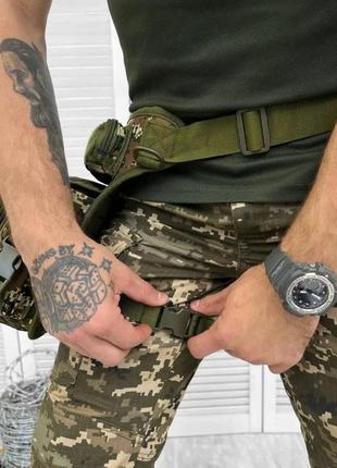 Армейская тактическая поясная сумка пиксель сумка на пояс для всу мужская сумка на пояс военная3 фото