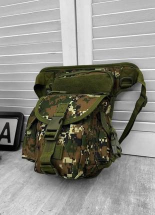 Армейская тактическая поясная сумка пиксель сумка на пояс для всу мужская сумка на пояс военная4 фото