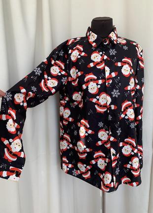 Сорочка новорічна різдвяна санта