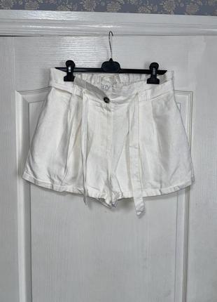 Шорти жіночі білі, шорти висока посадка