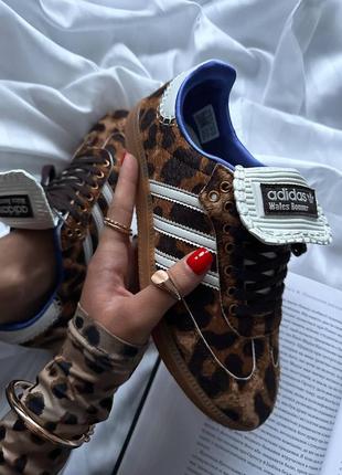 Жіночі кросівки adidas samba pony wales bonner leopard