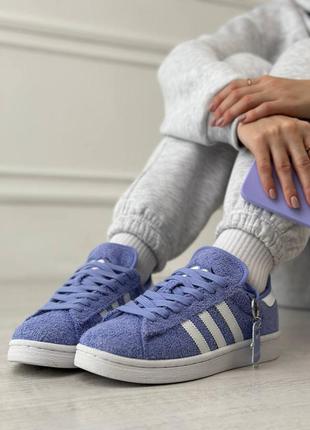 Женские кроссовки adidas campus violet (с брелком)