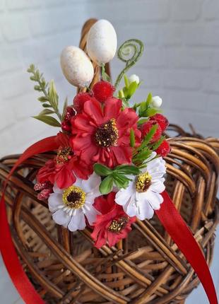 Декор прикраса на великодній кошик