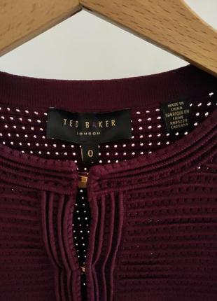 Жіночий бордовий жакет ted baker9 фото