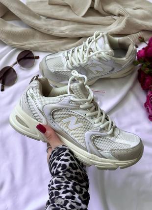 New balance 530 beige женские и мужские кроссовки