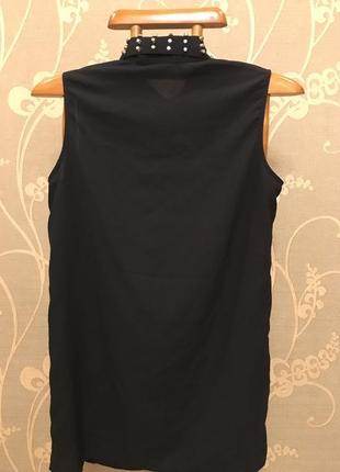 Очень красивая и стильная брендовая блузка чёрного цвета.3 фото