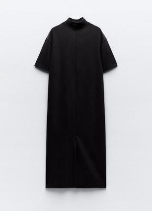 Вареное интерлоническое платье от zara, размер xs-м**2 фото