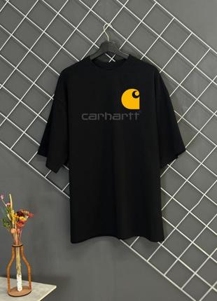 Футболка оверсайз carhartt чорна rd378