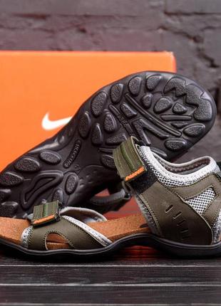 Мужские кожаные сандалии nike one shield free runs