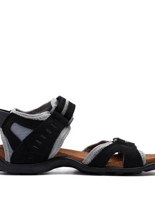 Мужские кожаные сандалии nike clearance active drive grey8 фото